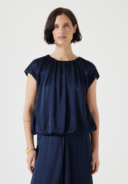 Satin Circular Top