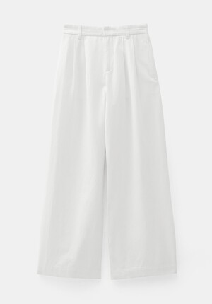 Lya Cotton Wide Leg Trousers
