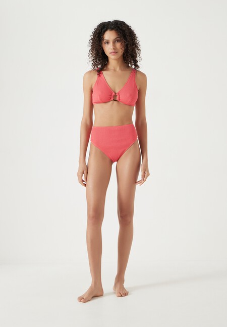 Crinkle Ring Bikini Top
