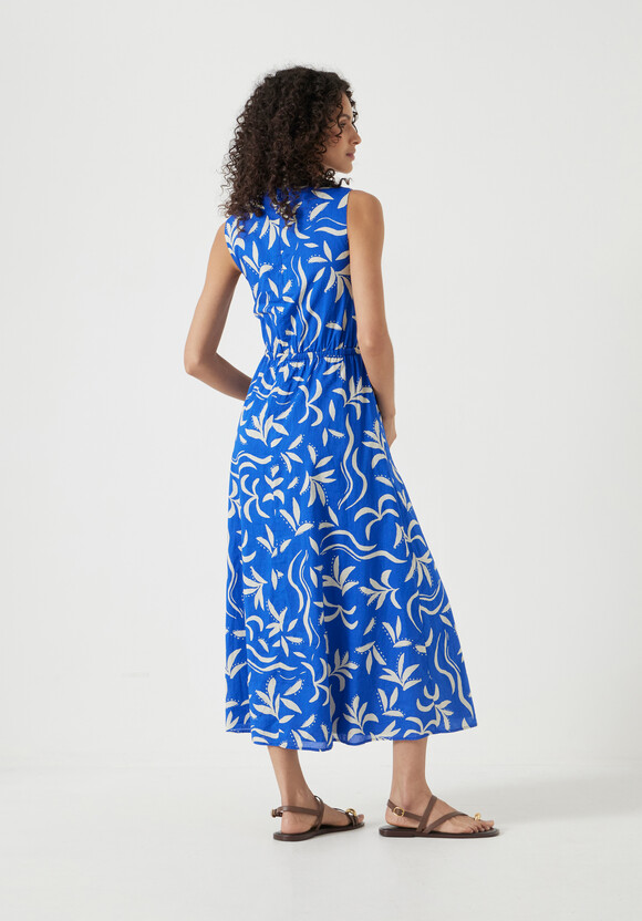 Front Gathered Cotton Dress