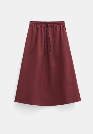 Aya Technical Pull On Midi Skirt