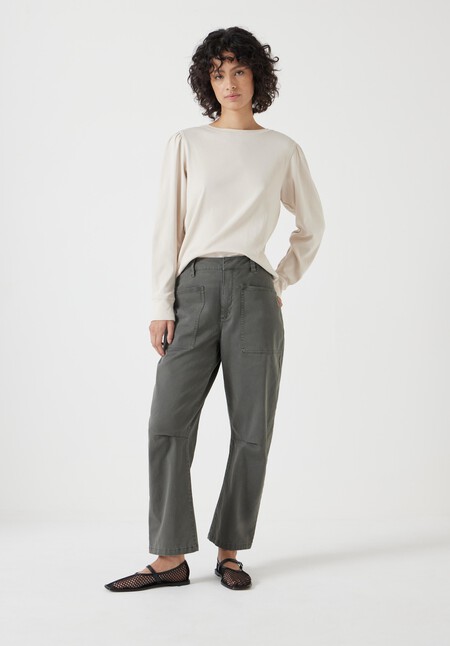 Emily Puff Sleeve Jersey Top