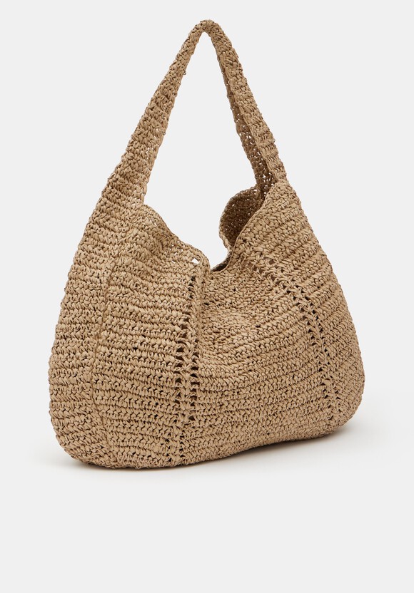 Raffia Oversized Tote Bag