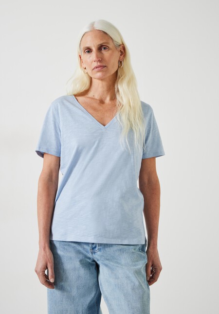 Kali Cotton Slub V-Neck T-Shirt