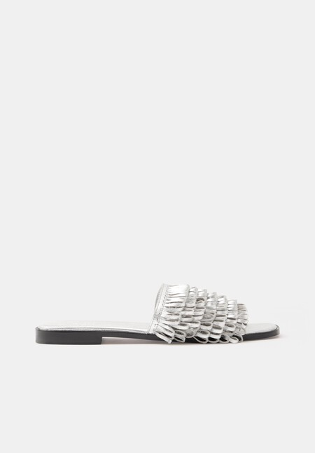 Leather Fringe Sandals