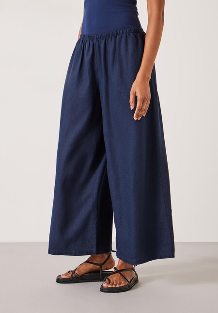 Melissa Linen Wide Leg Trousers