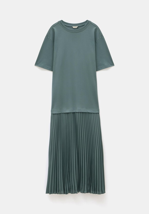 Esme Short Sleeve Pleated Midi Dress