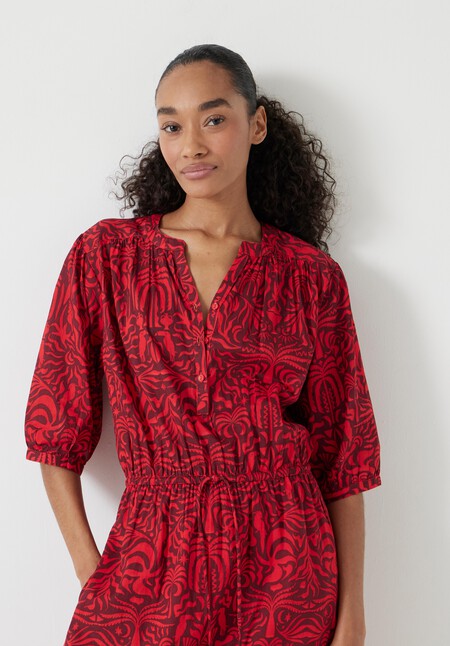 Lhea Printed Midi Dress