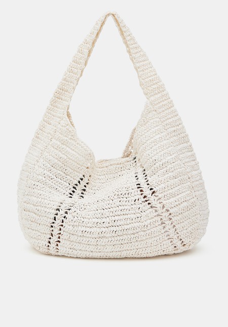 Raffia Oversized Tote Bag