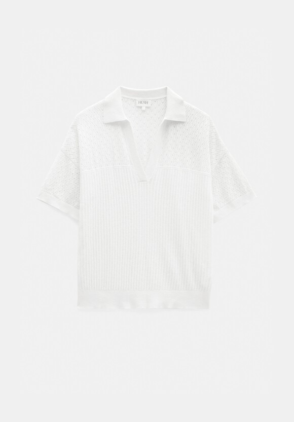 Interest Stitch Collar Top