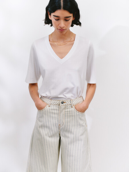 Reece V Neck Drapey T-Shirt