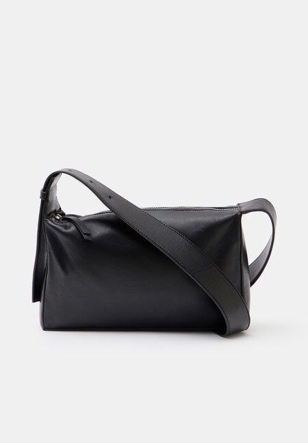 Cleo Minimal Leather Crossbody Bag