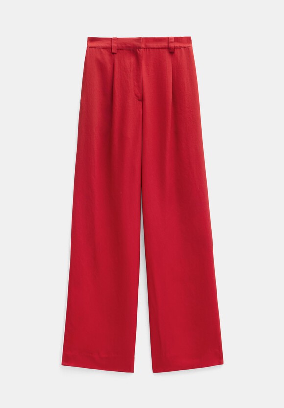 Carys Piping Detail Wide Leg Trousers